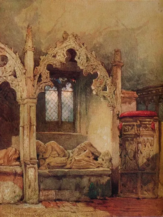 Framed Print : The Knight is Dust, 1869. Artist: John Skinner Prout Framed Print : The Knight is Dust, 1869. Artist: John Skinner Prout