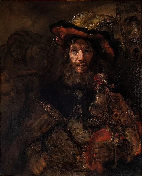The Knight with the Falcon, 1660s. Creator: Rembrandt van Rhijn (1606-1669)