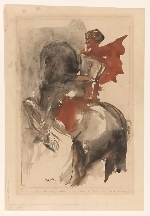 Framed Print : Knight on horseback, 1878-1943. Creator: Willem van Konijnenburg Framed Print : Knight on horseback, 1878-1943. Creator: Willem van Konijnenburg
