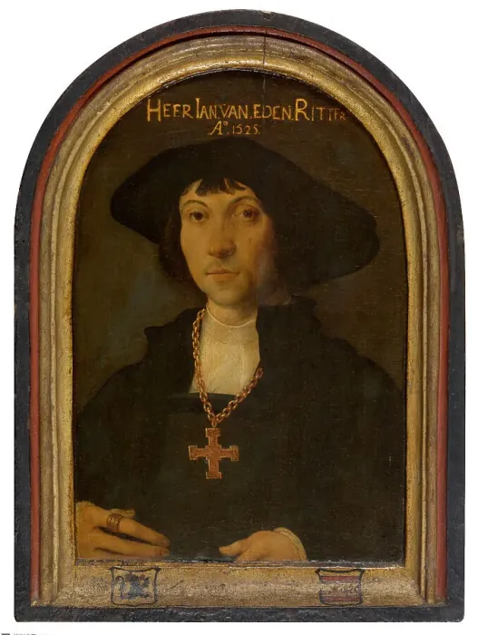 Framed Print : Knight Jan van Eden, 1525. Creator: Cornelius Engebrechtsz Framed Print : Knight Jan van Eden, 1525. Creator: Cornelius Engebrechtsz