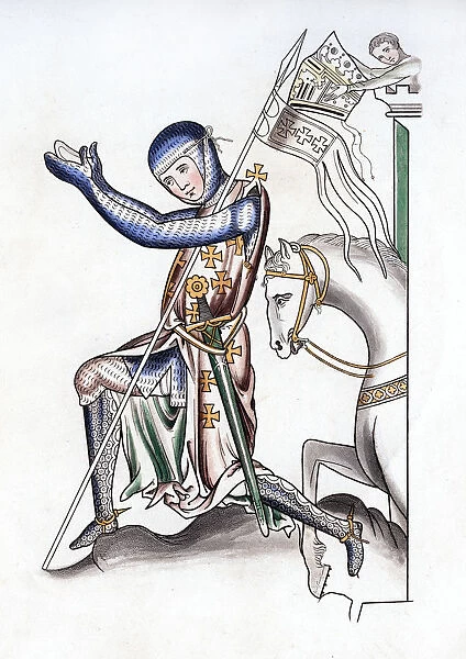Knight, late 12th century, (1843). Artist: Henry Shaw