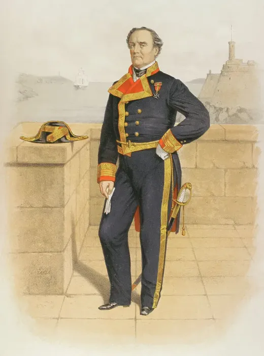 Framed Print : Knight with the naval decoration of the Cruz de Distincion de la Diadema Real de Marina... 1865. Creator: Unknown Framed Print : Knight with the naval decoration of the Cruz de Distincion de la Diadema Real de Marina... 1865. Creator: Unknown