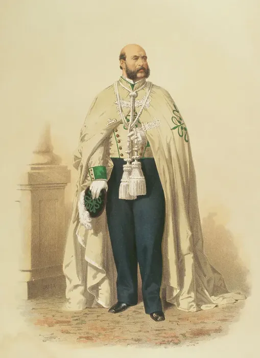 Framed Print : Knight of the Order of Alcantara in ceremonial dress, 1865. Creator: Unknown Framed Print : Knight of the Order of Alcantara in ceremonial dress, 1865. Creator: Unknown
