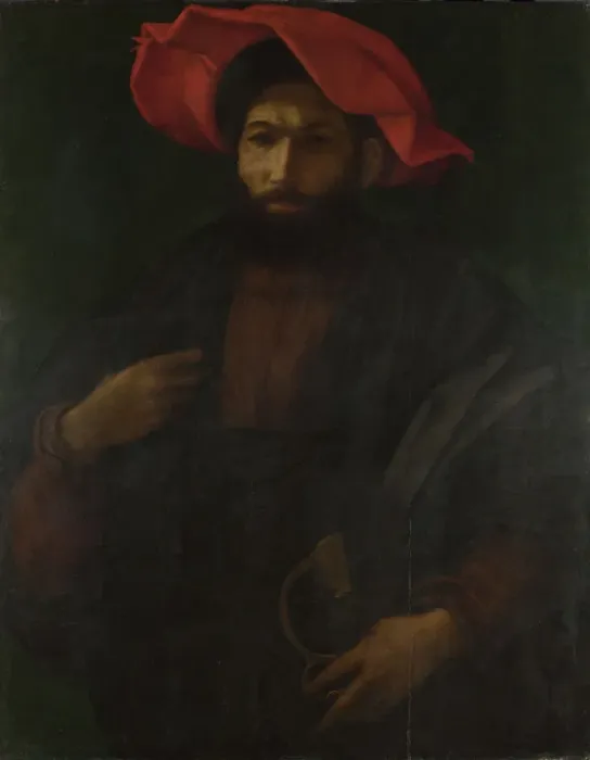 Framed Print : A Knight of Saint John, ca 1530. Artist: Caravaggio, Polidoro da (ca 1499-1543) Framed Print : A Knight of Saint John, ca 1530. Artist: Caravaggio, Polidoro da (ca 1499-1543)