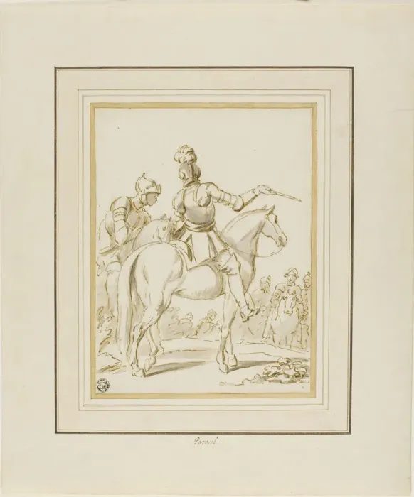 Framed Print : Knights on Horseback, n. d. Creator: Charles Parrocel Framed Print : Knights on Horseback, n. d. Creator: Charles Parrocel