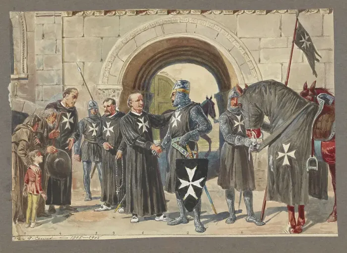 Framed Print : Knights of Malta, 1048-1799, 1905-1908. Creator: Anonymous Framed Print : Knights of Malta, 1048-1799, 1905-1908. Creator: Anonymous