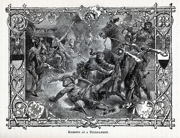 Knights at a Tournament, 1881. Artist: Vogel, Hermann (1854-1921)