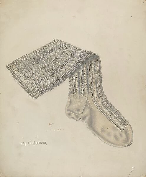 Knit Hose, 1935 / 1942. Creator: E. J. Gilsleider