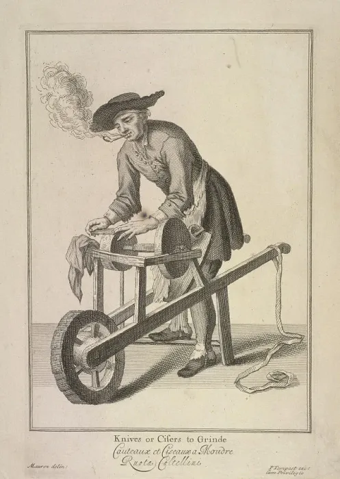 Framed Print : Knives or Cisers to Grinde, Cries of London, (1688?) Framed Print : Knives or Cisers to Grinde, Cries of London, (1688?)