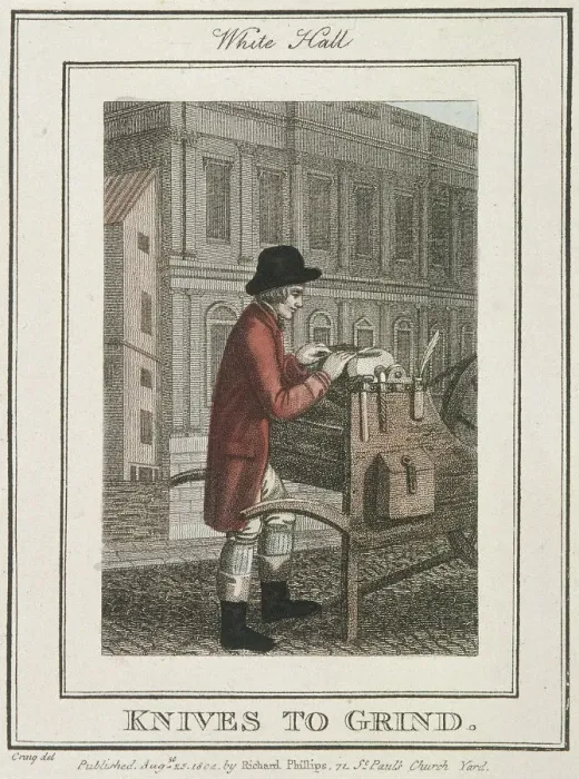 Framed Print : Knives to Grind, Cries of London, 1804 Framed Print : Knives to Grind, Cries of London, 1804