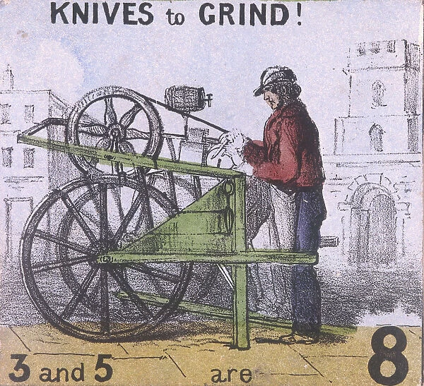Knives to Grind!, Cries of London, c1840. Artist: TH Jones