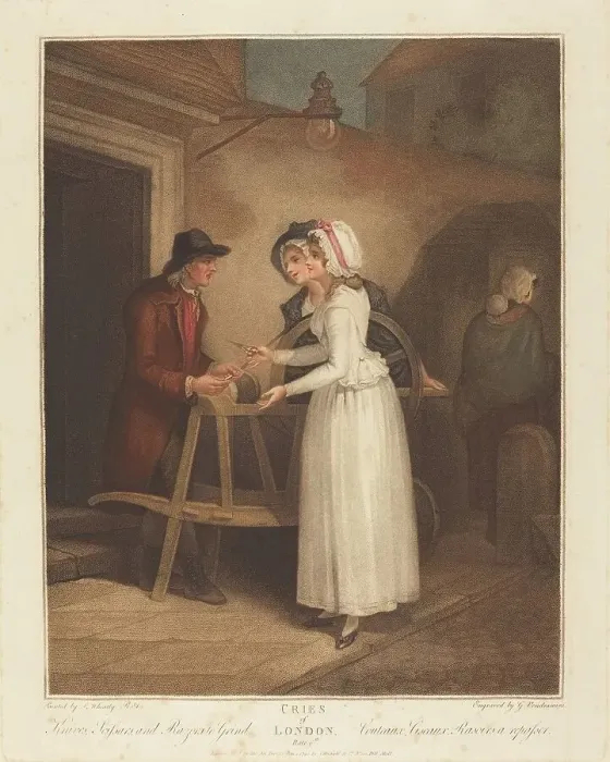 Framed Print : Knives, Scissors and Razors to Grind, published 1795. Creator: Giovanni Vendramini Framed Print : Knives, Scissors and Razors to Grind, published 1795. Creator: Giovanni Vendramini