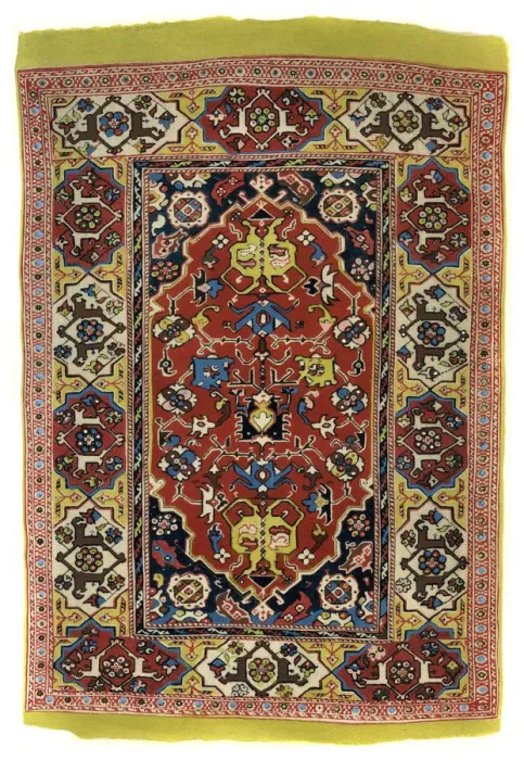 Framed Print : Knotted wool carpet, c1600 (1958) Framed Print : Knotted wool carpet, c1600 (1958)