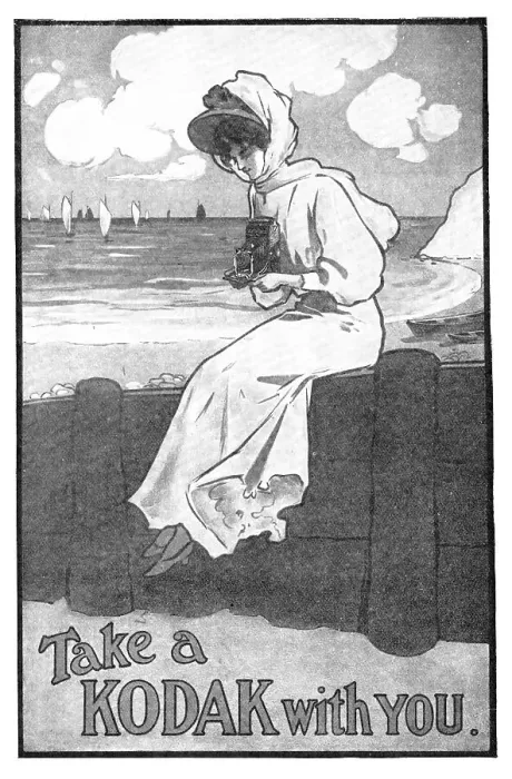 Framed Print : Take a Kodak with you, 1909. Creator: Unknown