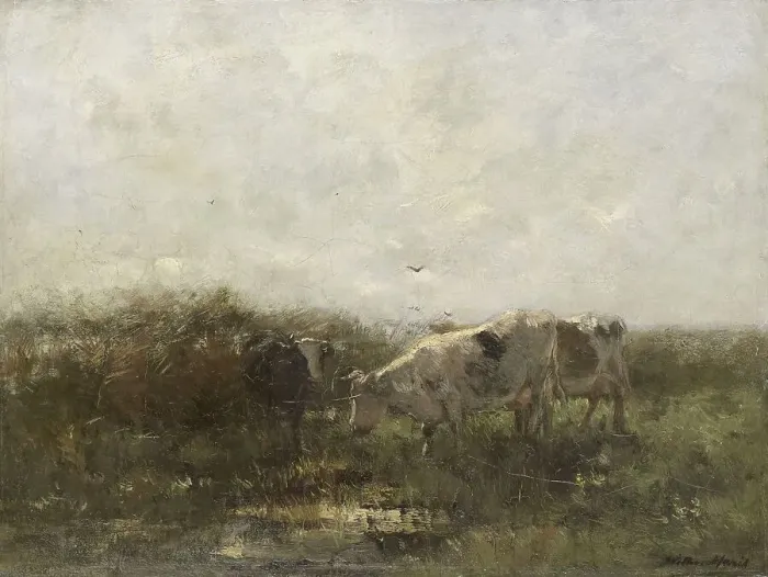 Framed Print : Koeien, 1880-1904. Creator: Willem Maris