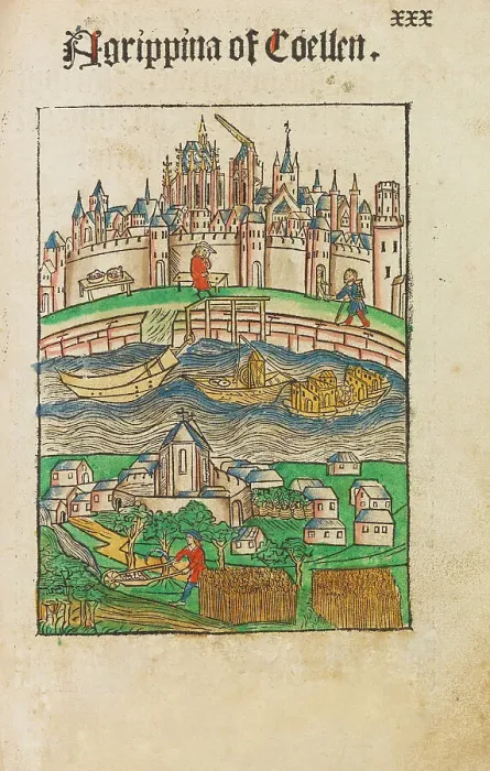 Framed Print : Koelhoffsche Chronik (Chronicle of Cologne), 1499. Creator: Anonymous Framed Print : Koelhoffsche Chronik (Chronicle of Cologne), 1499. Creator: Anonymous