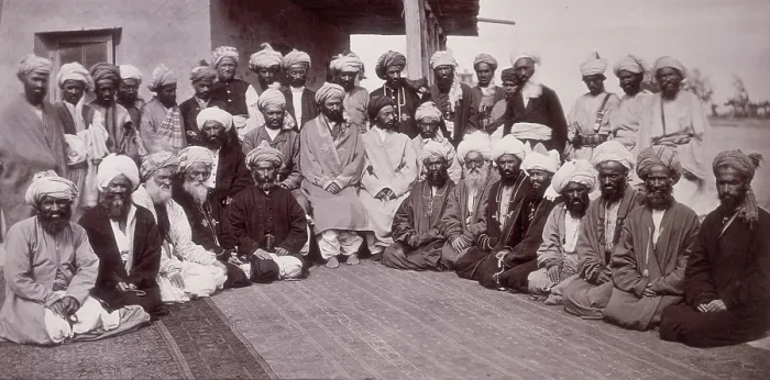 Framed Print : Kohistani chiefs, Kabul, Afgnanistan, c1880. Creator: John Burke Framed Print : Kohistani chiefs, Kabul, Afgnanistan, c1880. Creator: John Burke