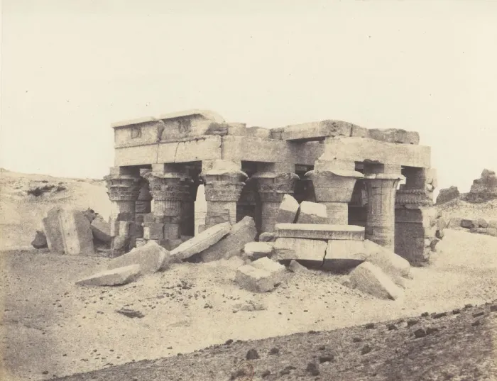 Framed Print : Kom-Ombou (Ombos), Vue Generale des Ruines, 1851-52, printed 1853-54 Framed Print : Kom-Ombou (Ombos), Vue Generale des Ruines, 1851-52, printed 1853-54