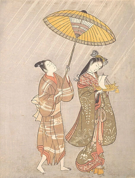 Komachi Praying for Rain, ca. 1765 Creator: Attributed to Torii Kiyomitsu