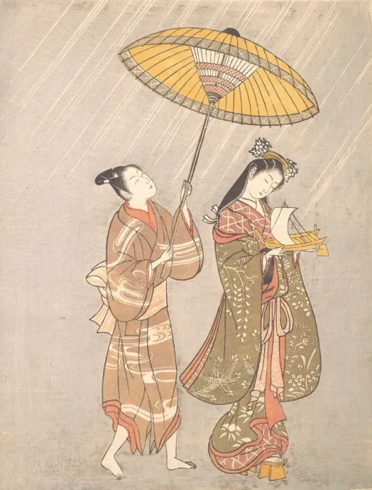 Framed Print : Komachi Praying for Rain, ca. 1765 Creator: Attributed to Torii Kiyomitsu Framed Print : Komachi Praying for Rain, ca. 1765 Creator: Attributed to Torii Kiyomitsu