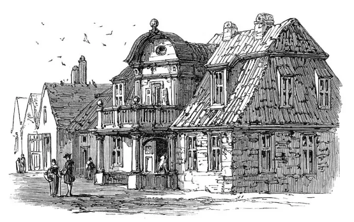 Framed Print : Königsberg and Dantzic: old house, Königsberg, 1869. Creator: Unknown Framed Print : Königsberg and Dantzic: old house, Königsberg, 1869. Creator: Unknown