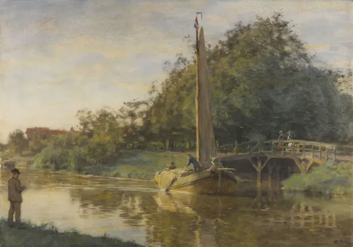 Framed Print : Koninginnegracht, ca 1901-1905. Creator: Tholen, Willem Bastiaan (1860-1931) Framed Print : Koninginnegracht, ca 1901-1905. Creator: Tholen, Willem Bastiaan (1860-1931)