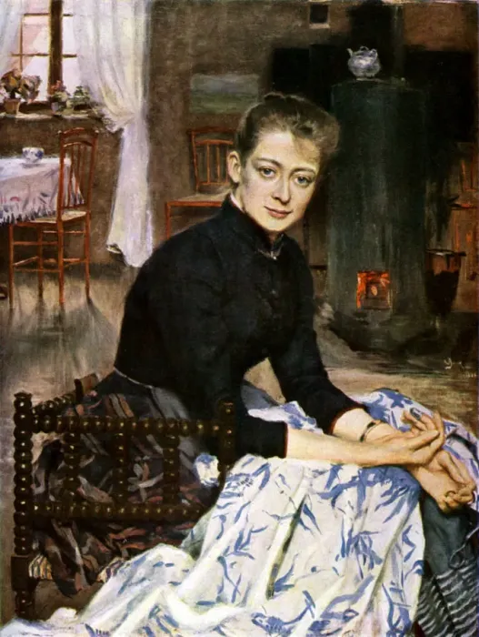 Framed Print : Konstnarens Wife, 1886 (1945). Artist: Sven Richard Bergh Framed Print : Konstnarens Wife, 1886 (1945). Artist: Sven Richard Bergh