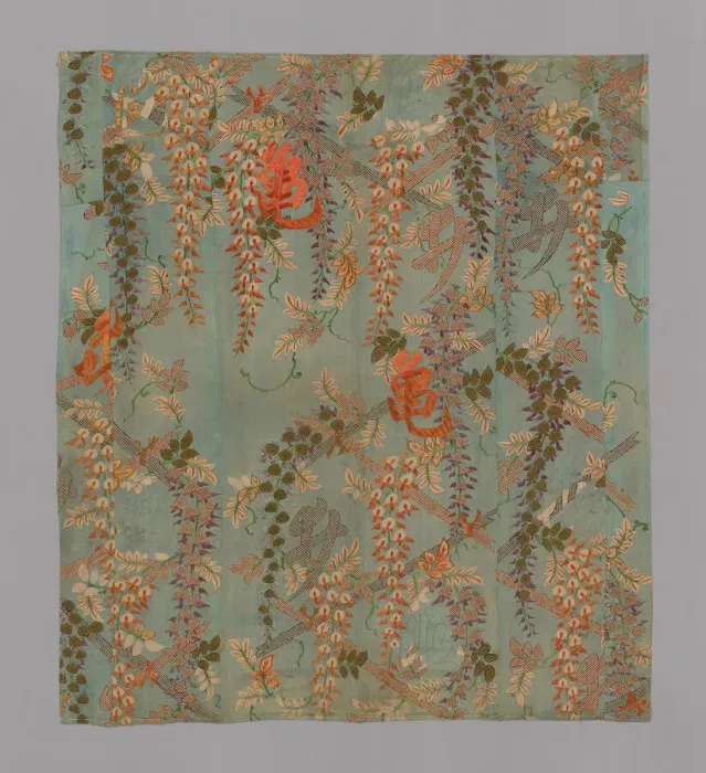 Framed Print : Kosode Made into a Tobari or Fukusa Composed of Six Panels, Japan, mid-Edo period Framed Print : Kosode Made into a Tobari or Fukusa Composed of Six Panels, Japan, mid-Edo period