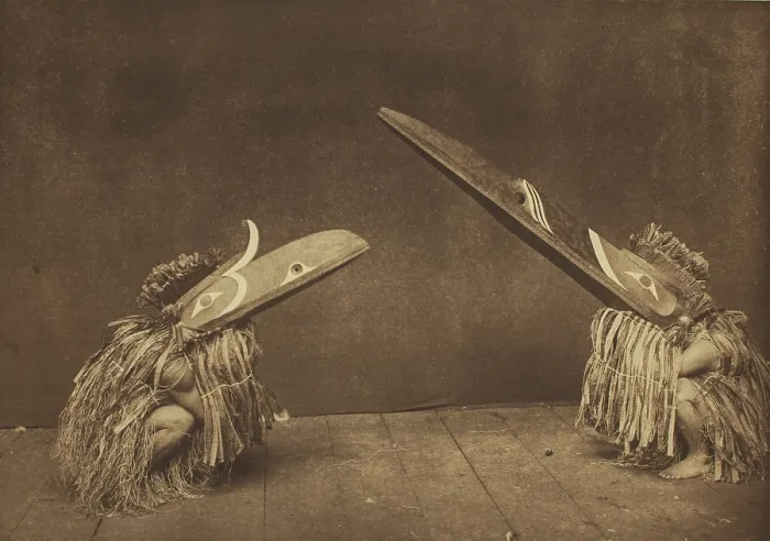 Framed Print : Kotsuis and Hohhuq, Nakoaktok, 1908, reprinted 1914. Creator: Edward Sheriff Curtis Framed Print : Kotsuis and Hohhuq, Nakoaktok, 1908, reprinted 1914. Creator: Edward Sheriff Curtis