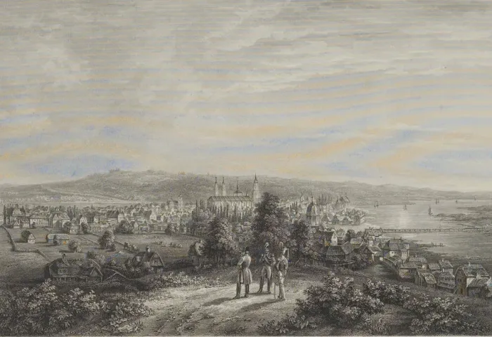 Framed Print : Kovno (Kaunas), c1850 Framed Print : Kovno (Kaunas), c1850