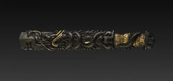 Framed Print : Kozuka Handle, 1800s. Creator: Unknown Framed Print : Kozuka Handle, 1800s. Creator: Unknown