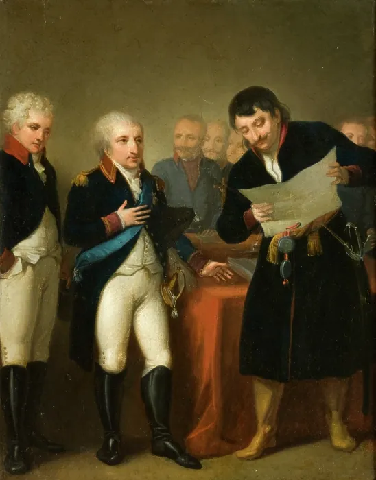 Framed Print : Krakow Surrendered to the Prussians, 1794. Creator: Michal Stachowicz Framed Print : Krakow Surrendered to the Prussians, 1794. Creator: Michal Stachowicz