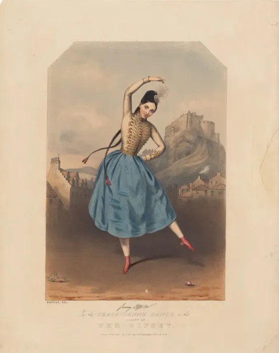 Framed Print : Krakowiak, danced by Fanny Elssler (1810-1884) in ballet La Gipsy, c1840 Framed Print : Krakowiak, danced by Fanny Elssler (1810-1884) in ballet La Gipsy, c1840