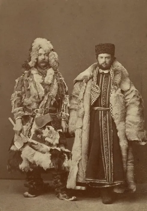 Framed Print : Krasnoyarsk merchants at the fair in Nizhny Novgorod, 1860-1870. Creator: Andrei Osipovich Karelin Framed Print : Krasnoyarsk merchants at the fair in Nizhny Novgorod, 1860-1870. Creator: Andrei Osipovich Karelin