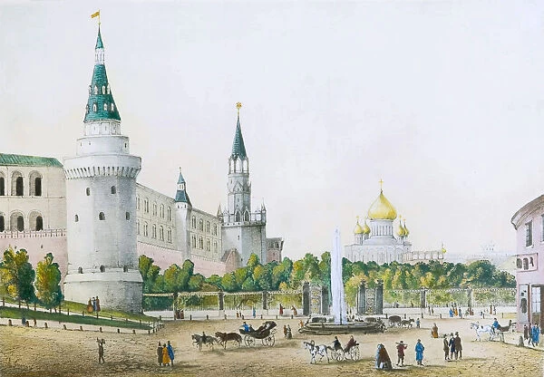 The Kremlin Garden, Moscow, Russia, c1830s-c1840s