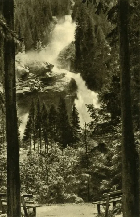 Framed Print : The Krimml Waterfalls, High Tauern National Park, Austria, c1935. Creator: Unknown Framed Print : The Krimml Waterfalls, High Tauern National Park, Austria, c1935. Creator: Unknown