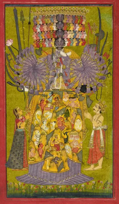 Framed Print : Krishna Vishvarupa, ca. 1740. Creator: Unknown