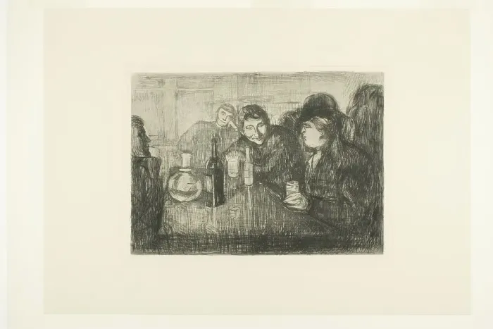 Framed Print : Kristiania Bohemians I, 1895. Creator: Edvard Munch Framed Print : Kristiania Bohemians I, 1895. Creator: Edvard Munch