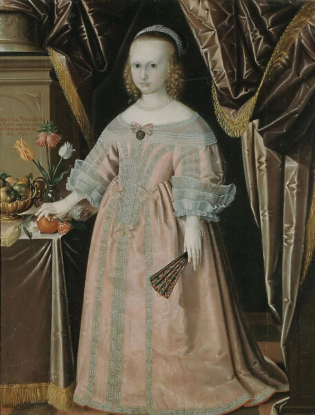 Kristina, 1645-1705, Princess of Baden-Durlach, Duchess of Saxe-Gotha, 1651. Creator: Anon