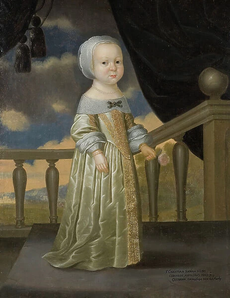 Kristina Sabina, 1643-44, princess of Holstein-Gottorp. Creator: Julius Strachgen
