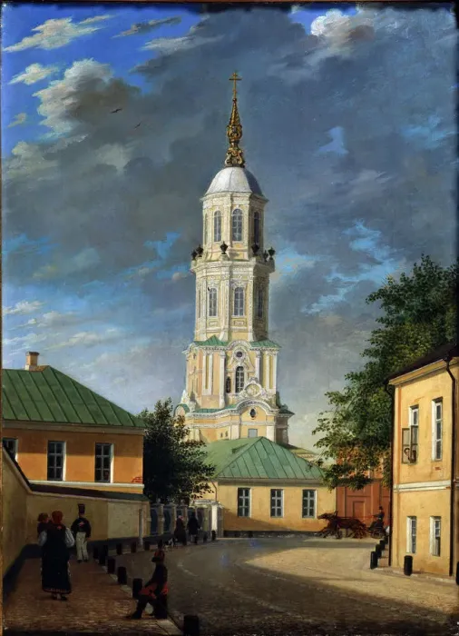 Framed Print : Krivokolenny pereulok in Moscow, 1843. Artist: Bodri, Karl Petrovich (1812-1894) Framed Print : Krivokolenny pereulok in Moscow, 1843. Artist: Bodri, Karl Petrovich (1812-1894)
