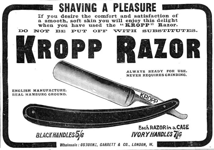 Framed Print : Kropp Razor - do not be put off with substitutes, 1909. Creator: Unknown Framed Print : Kropp Razor - do not be put off with substitutes, 1909. Creator: Unknown