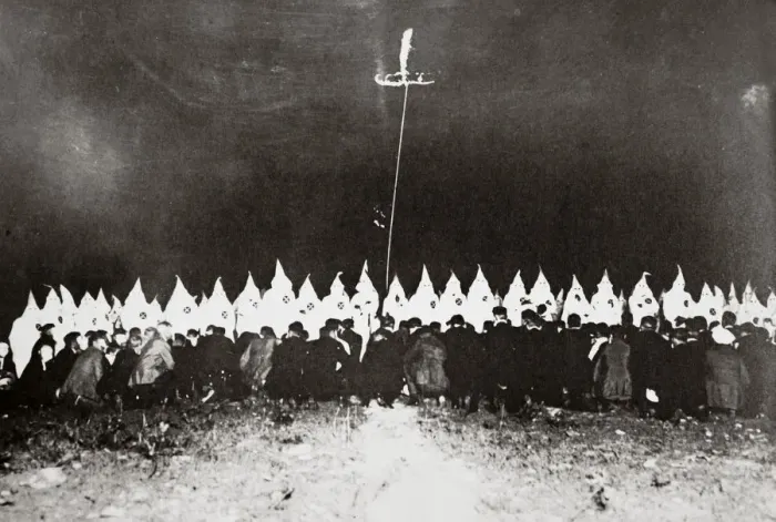 Framed Print : Ku Klux Klan initiation ceremony near Brunswick, Maryland, USA, c1920s(?). Artist Framed Print : Ku Klux Klan initiation ceremony near Brunswick, Maryland, USA, c1920s(?). Artist