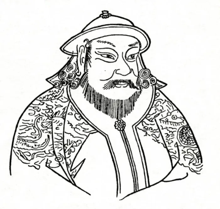 Framed Print : Kublai Khan (1215-1294) of the Mongol Empire and founder of the Yuan Dynasty, 1912 Framed Print : Kublai Khan (1215-1294) of the Mongol Empire and founder of the Yuan Dynasty, 1912