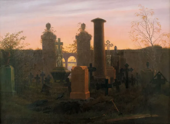 Framed Print : Kugelgens Grave, 1821-1822. Artist: Friedrich, Caspar David (1774-1840) Framed Print : Kugelgens Grave, 1821-1822. Artist: Friedrich, Caspar David (1774-1840)