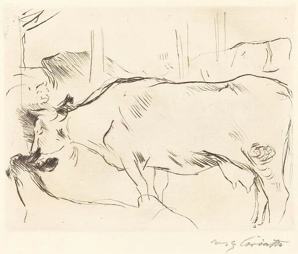 Kuhstall II (Cow Barn II), 1914. Creator: Lovis Corinth