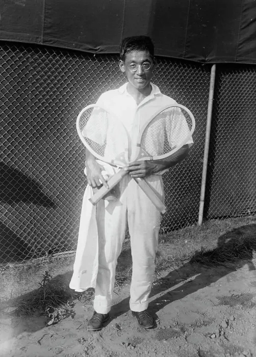 Framed Print : Kumagae [tennis], between c1915 and c1920. Creator: Bain News Service