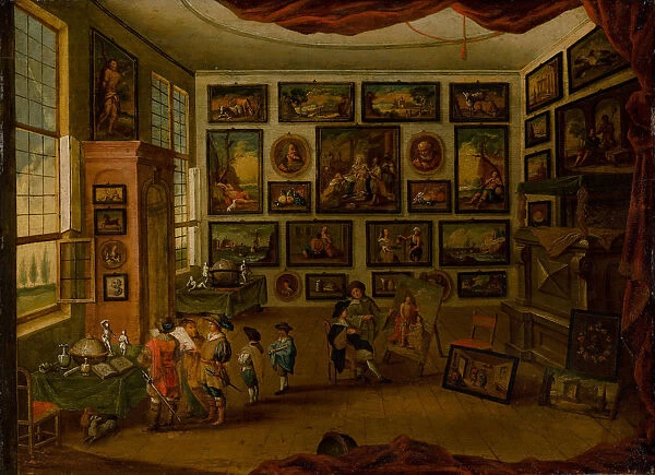The Kunstkammer, First Half of 17th cen.. Creator: Jordaens, Hans III (1590-1643)