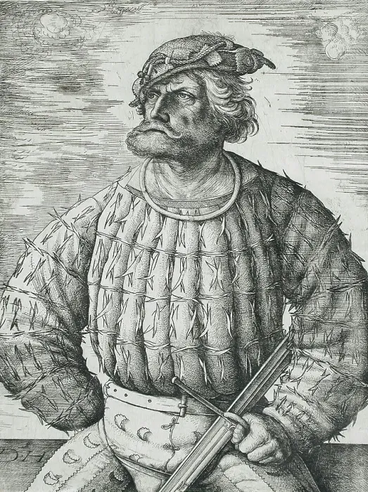 Framed Print : Kunz von der Rosen, before 1515. Creator: Daniel Hopfer Framed Print : Kunz von der Rosen, before 1515. Creator: Daniel Hopfer