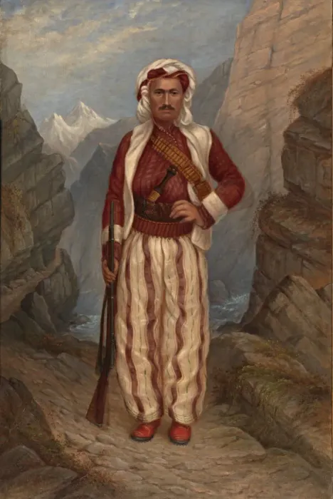 Framed Print : Kurd Man, ca. 1893. Creator: Antonio Zeno Shindler Framed Print : Kurd Man, ca. 1893. Creator: Antonio Zeno Shindler